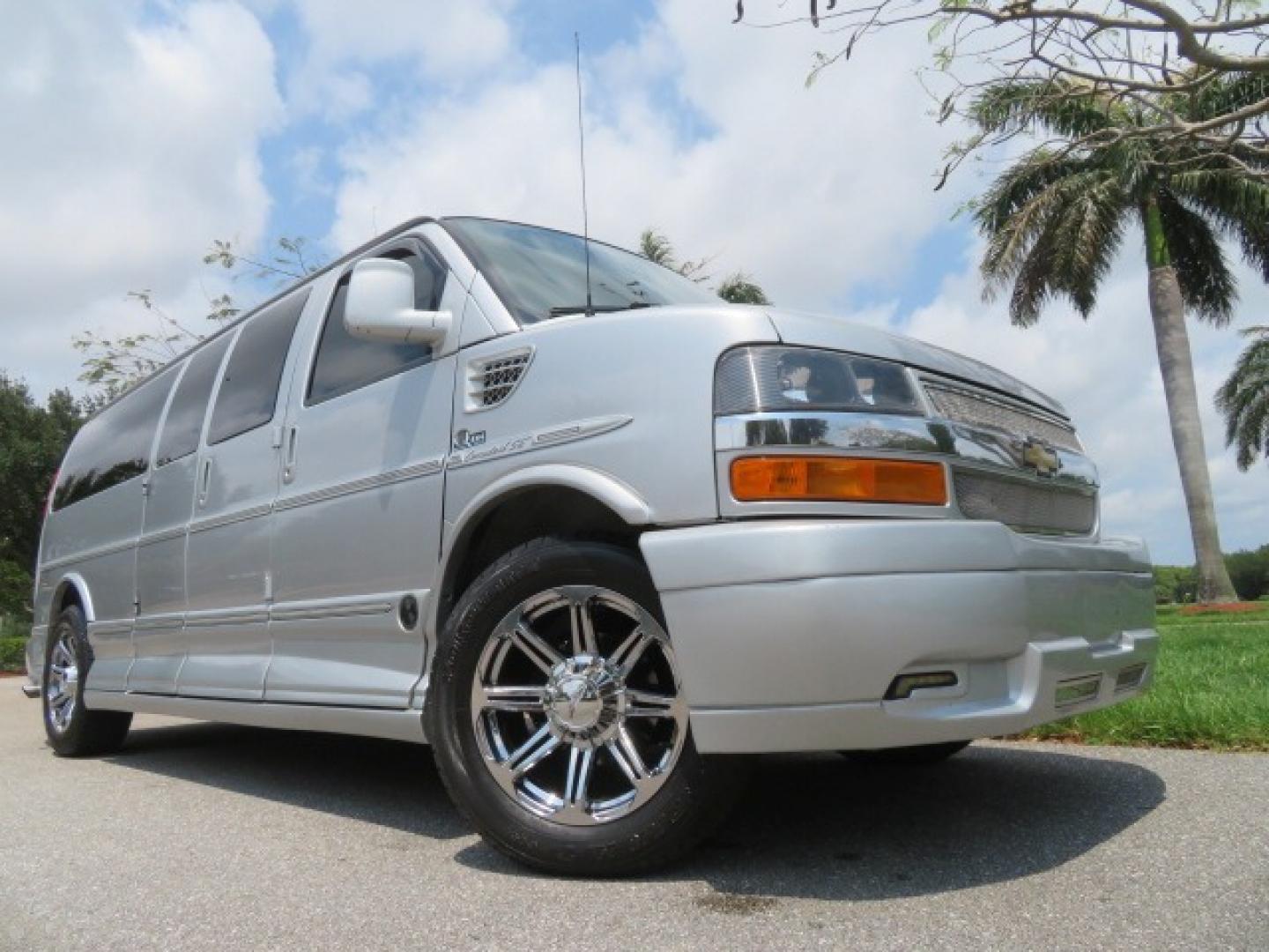 2014 Chevrolet Express (1GBWGLCG3E1) , located at 4301 Oak Circle #19, Boca Raton, FL, 33431, (954) 561-2499, 26.388861, -80.084038 - You are looking at a Rare 2014 Chevy Express 2500 Quigley 4x4 Four Wheel Drive Explorer Limited SE 9 Passenger Conversion Van with: 107K Original Miles, 6 Captain Chairs, Rear Power Folding Bench Seat Bed, Center Consoler Cooler, Front PPF (Paint Protection Film) Explorer Limited Conversion Througho - Photo#4